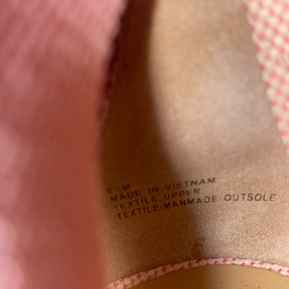 TALBOTS PINK LYNDSAY D'ORSAY ESPADRILLE WEDGES SANDALS SIZE 8.5 - Picture 15 of 17